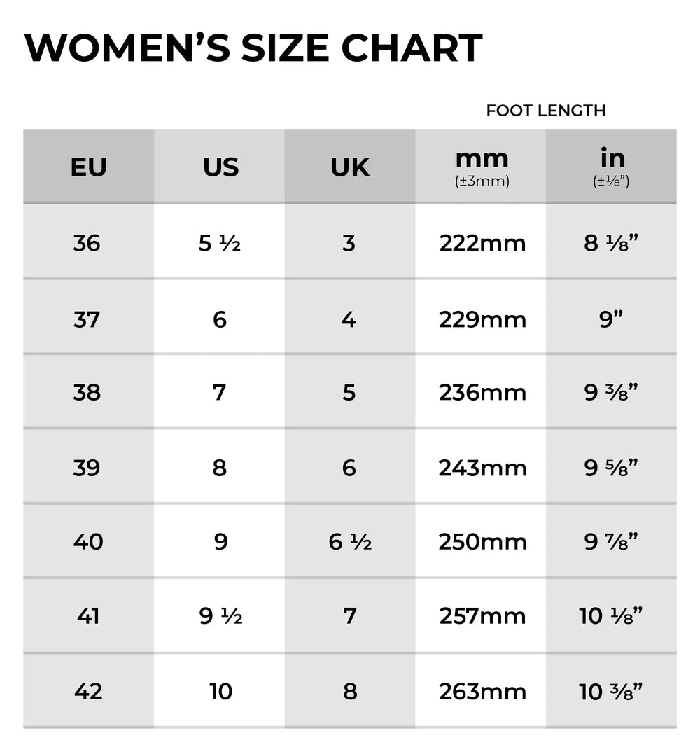 Size chart image